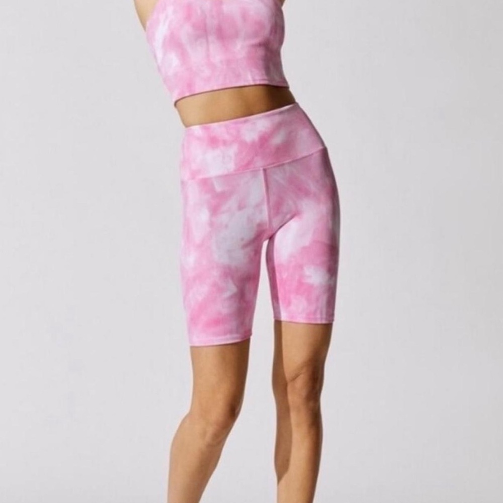 Carbon38 Pink Tie Dye 8” Bike Shorts Size S